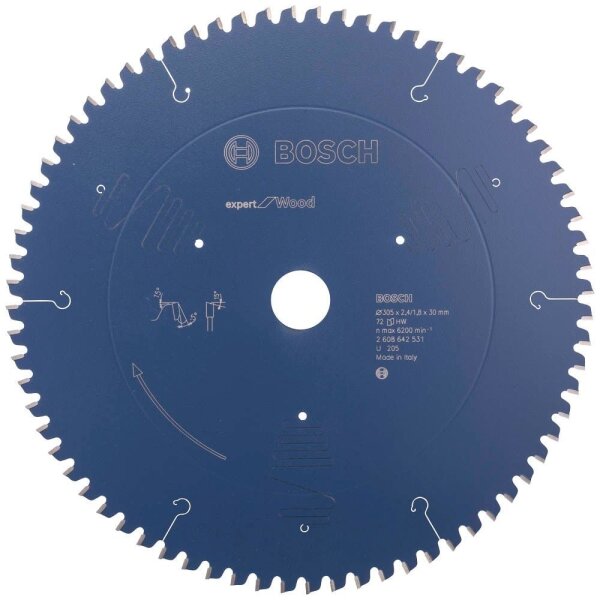 BOSCH EXPERT for Wood Kreissägeblatt 305,0 mm, 72 Zähne, 1 St.