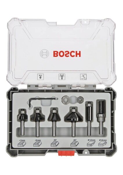BOSCH Fräser-Set 6-teilig