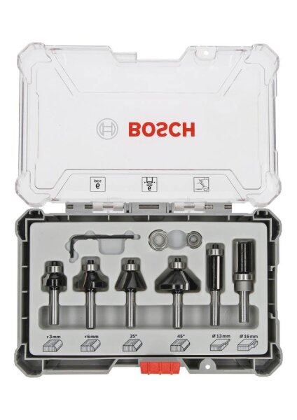 BOSCH Fräser-Set 6-teilig
