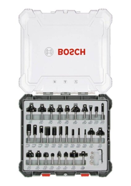 BOSCH Mixed Set Fräser-Set 30-teilig