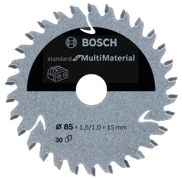 BOSCH Standard for Multi Material Kreissägeblatt 85,0 mm, 30 Zähne, 1 St.