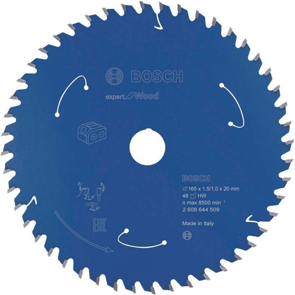 BOSCH EXPERT for Wood Kreissägeblatt 165,0 mm, 48 Zähne, 1 St.