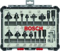 BOSCH Mixed Set Fräser-Set 15-teilig