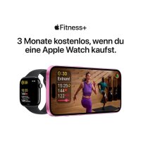 Apple Watch Series 10 46 mm Titan (GPS+Cellular) Sportarmband M/L  polarstern, gold