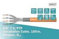 DIGITUS Ethernet Netzwerkkabel DK-1743-VH-1 100,0 m orange 1.200 MHz, 1 St.