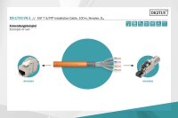 DIGITUS Ethernet Netzwerkkabel DK-1743-VH-1 100,0 m orange 1.200 MHz, 1 St.