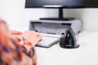BAKKER ELKHUIZEN Evoluent D Large Maus ergonomisch kabelgebunden grau, schwarz, silber