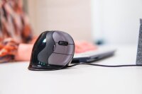 BAKKER ELKHUIZEN Evoluent D Large Maus ergonomisch kabelgebunden grau, schwarz, silber