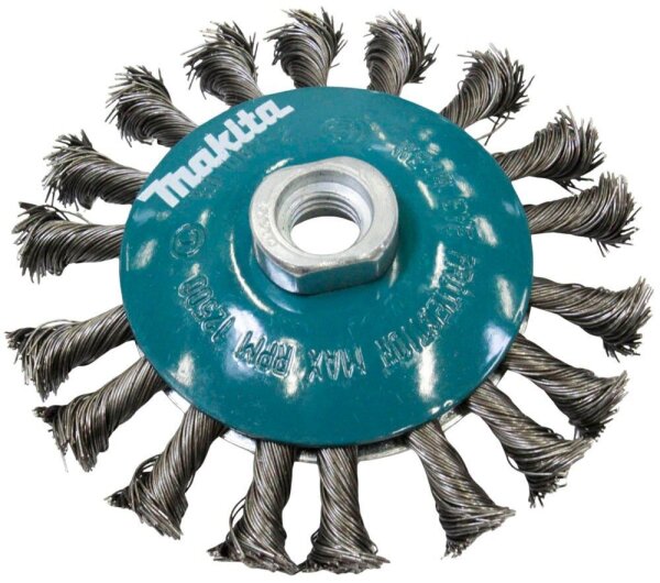 makita Drahtbürste für Winkelschleifer Rundbürste D-39883, 1 St.