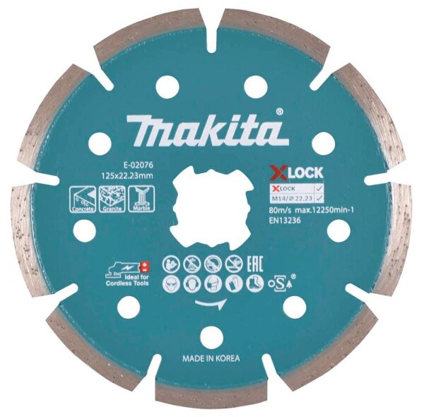 makita Diamant-Trennscheibe X-Lock E-02076, 1 St.