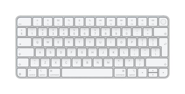 Apple Magic Keyboard (2024) mit Touch ID Tastatur kabellos silber