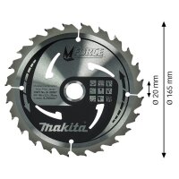 makita B-32007 M-FORCE Kreissägeblatt 165,0 mm, 24 Zähne, 1 St.