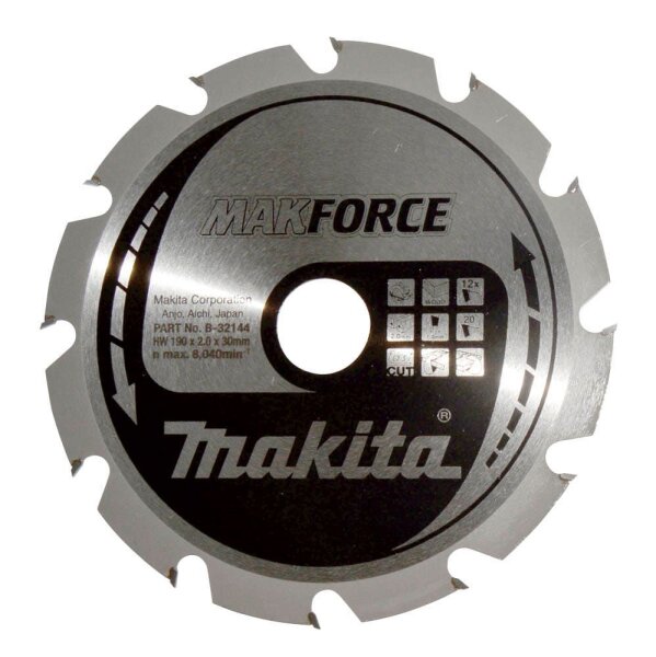 makita B-32144 MARKFORCE Kreissägeblatt 190,0 mm, 12 Zähne, 1 St.