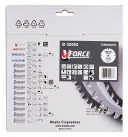 makita B-32063 M-FORCE Kreissägeblatt 235,0 mm, 24 Zähne, 1 St.
