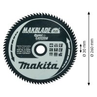 makita B-32655 MAKBLADE Kreissägeblatt 260,0 mm, 80...