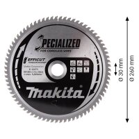 makita E-12273 EFFICCUT Kreissägeblatt 260,0 mm, 75...