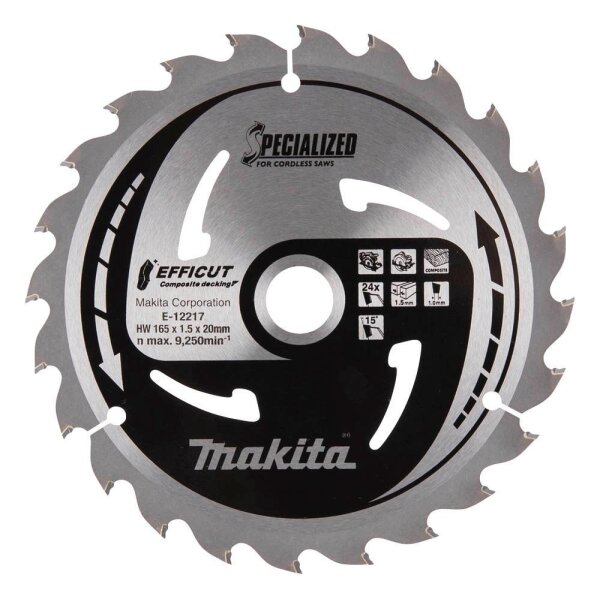 makita E-12217 EFFICCUT Kreissägeblatt 165,0 mm, 24 Zähne, 1 St.