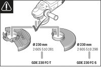 BOSCH Professional GDE 230 FC-S Absaughaube für Winkelschleifer