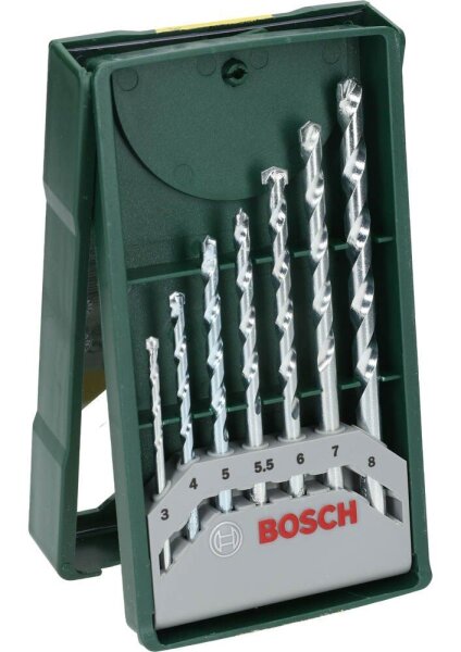 BOSCH Steinbohrer-Set Mini-X-Line, 7-teilig