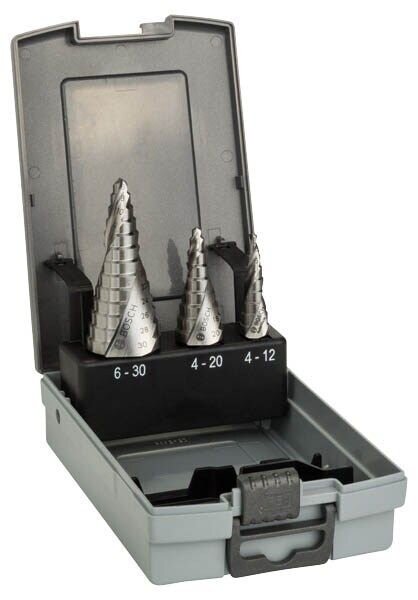 BOSCH Stufenbohrer-Set HSS, 3-teilig