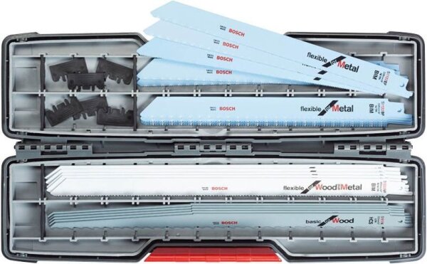 BOSCH ToughBox für Wood and Metal Säbelsägeblätter-Set 20-teilig, 1 St.