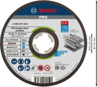 BOSCH Trennscheibe PRO Stainless Steel and Metal X-Lock, 1 St.