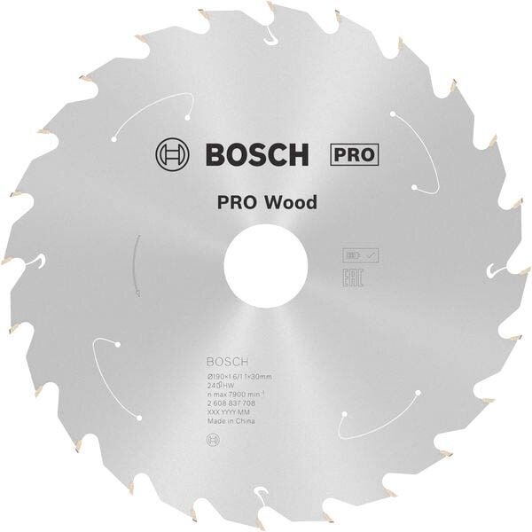 BOSCH PRO Wood Kreissägeblatt 190,0 mm, 24 Zähne, 1 St.