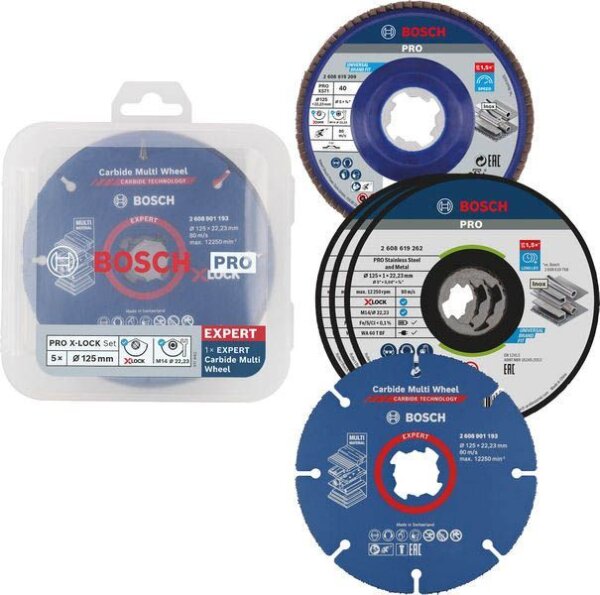 BOSCH Schrupp- und Trennscheiben-Set PRO X-LOCK, 1 St.