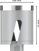 BOSCH Diamantbohrkrone für Trockenbohrung PRO Socket, Ø 68 mm, 1 St.