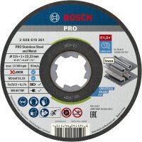 BOSCH Trennscheiben PRO Stainless Steel and Metal X-Lock,...