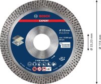 BOSCH Diamant-Trennscheibe EXPERT HardCeramic, 1 St.