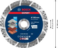 BOSCH Diamant-Trennscheibe EXPERT MultiMaterial, 1 St.