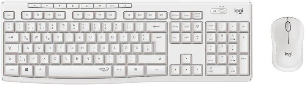 Logitech MK295 Tastatur-Maus-Set kabellos weiß