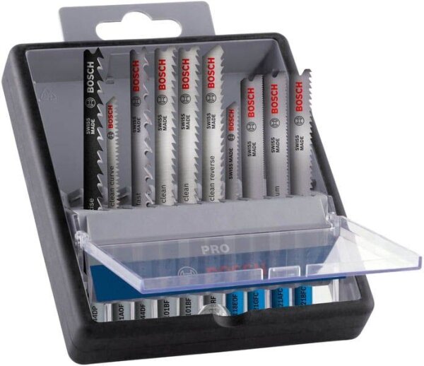 BOSCH PRO Wood and Metal Stichsägeblätter-Set 10-teilig, 1 Set
