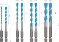 BOSCH Mehrzweckbohrer-Set EXPERT HEX-9 Multi Construction, 8-teilig