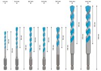 BOSCH Mehrzweckbohrer-Set EXPERT HEX-9 Multi Construction, 7-teilig