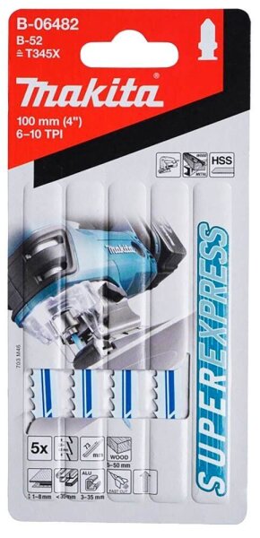 makita B-52 Universal, B-06482 Stichsägeblätter, 5 St.