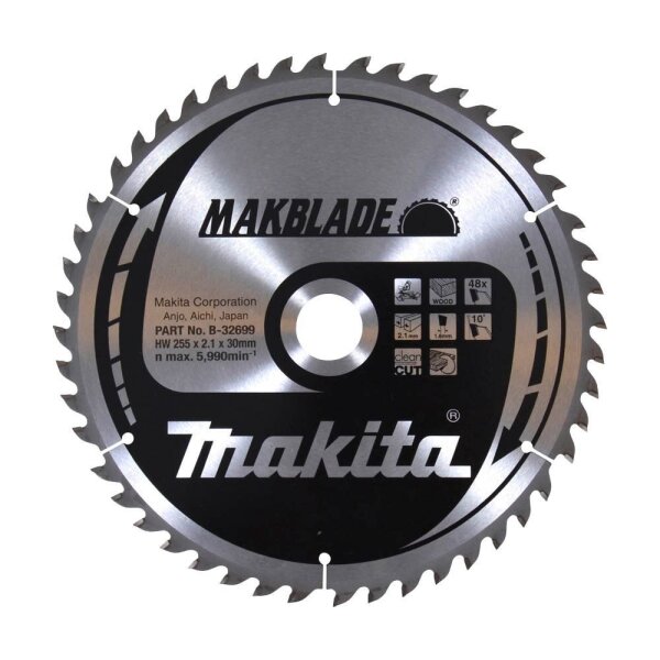 makita B-32699 Kreissägeblatt 255,0 mm, 48 Zähne, 1 St.