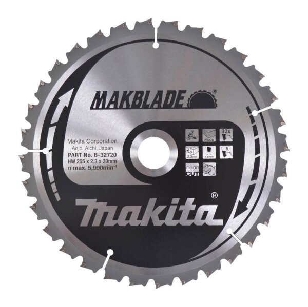 makita B-32720 Kreissägeblatt 255,0 mm, 32 Zähne, 1 St.