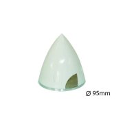 Kunststoff-Spinner Ø 95 mm weiß mit...