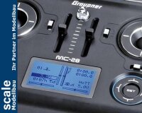 Dpower Graupner mc-28 Sender - HoTT 2.4GHz Fernsteuerung 16 Kanäle  ( 33028.77 )
