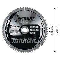 makita B-67315 Kreissägeblatt 305,0 mm, 80 Zähne, 1 St.