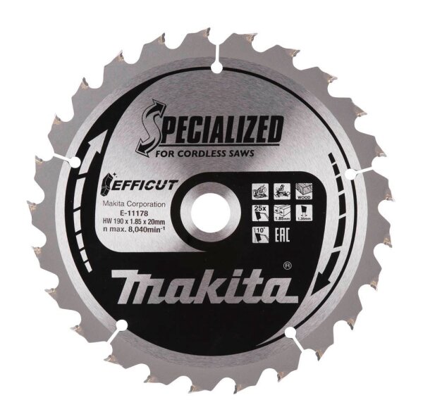 makita E-11178 Kreissägeblatt 190,0 mm, 25 Zähne, 1 St.