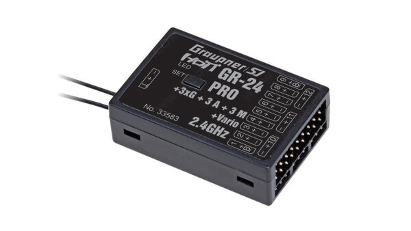 Graupner GR-24 Pro +3xG +3A + 3M + Vario HoTT - 2.4 GHz