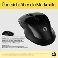 HP 250 Maus kabellos schwarz
