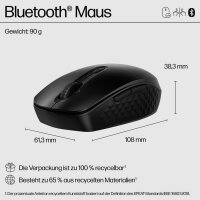 HP 420 Maus kabellos schwarz