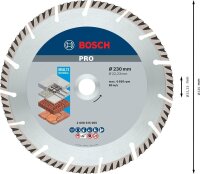 BOSCH Diamant-Trennscheibe Standard for Universal, 1 St.