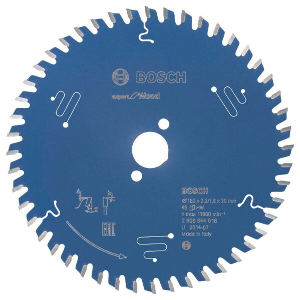 BOSCH EXPERT for Wood Kreissägeblatt 160,0 mm, 48 Zähne, 1 St.