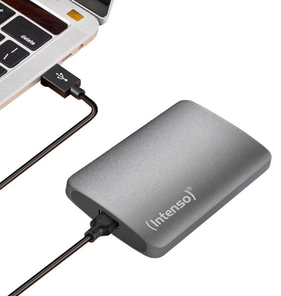 Intenso TX800 2 TB externe SSD-Festplatte anthrazit