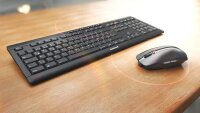 CHERRY STREAM DESKTOP RECHARGE Tastatur-Maus-Set kabellos schwarz